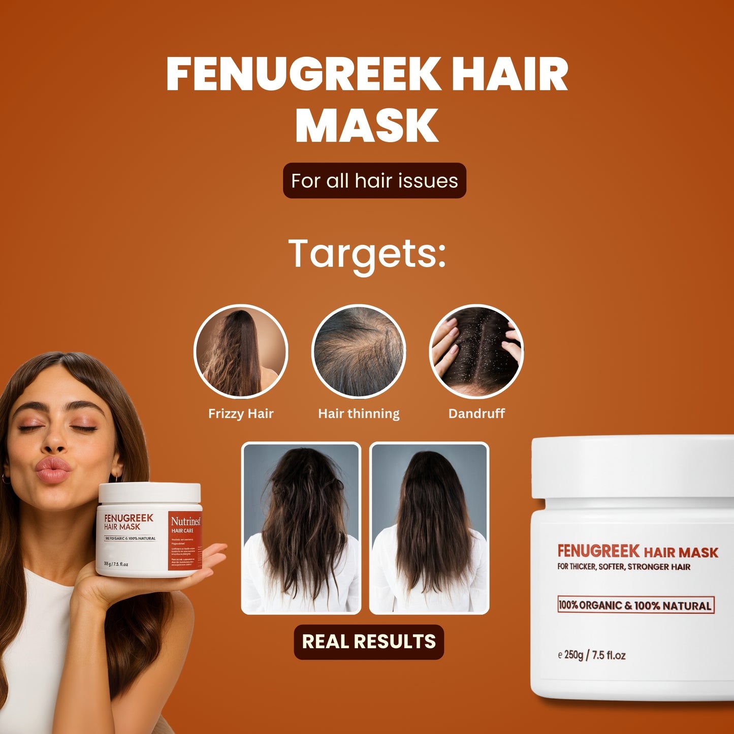 Nutrinest - Fenugreek Hair Mask 250g
