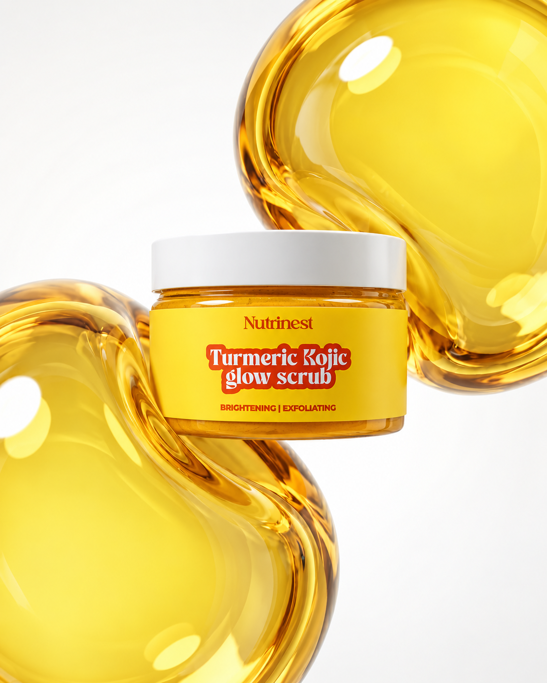 Turmeric & kojic Glow Scrub – Brightens + Exfoliates (400g)