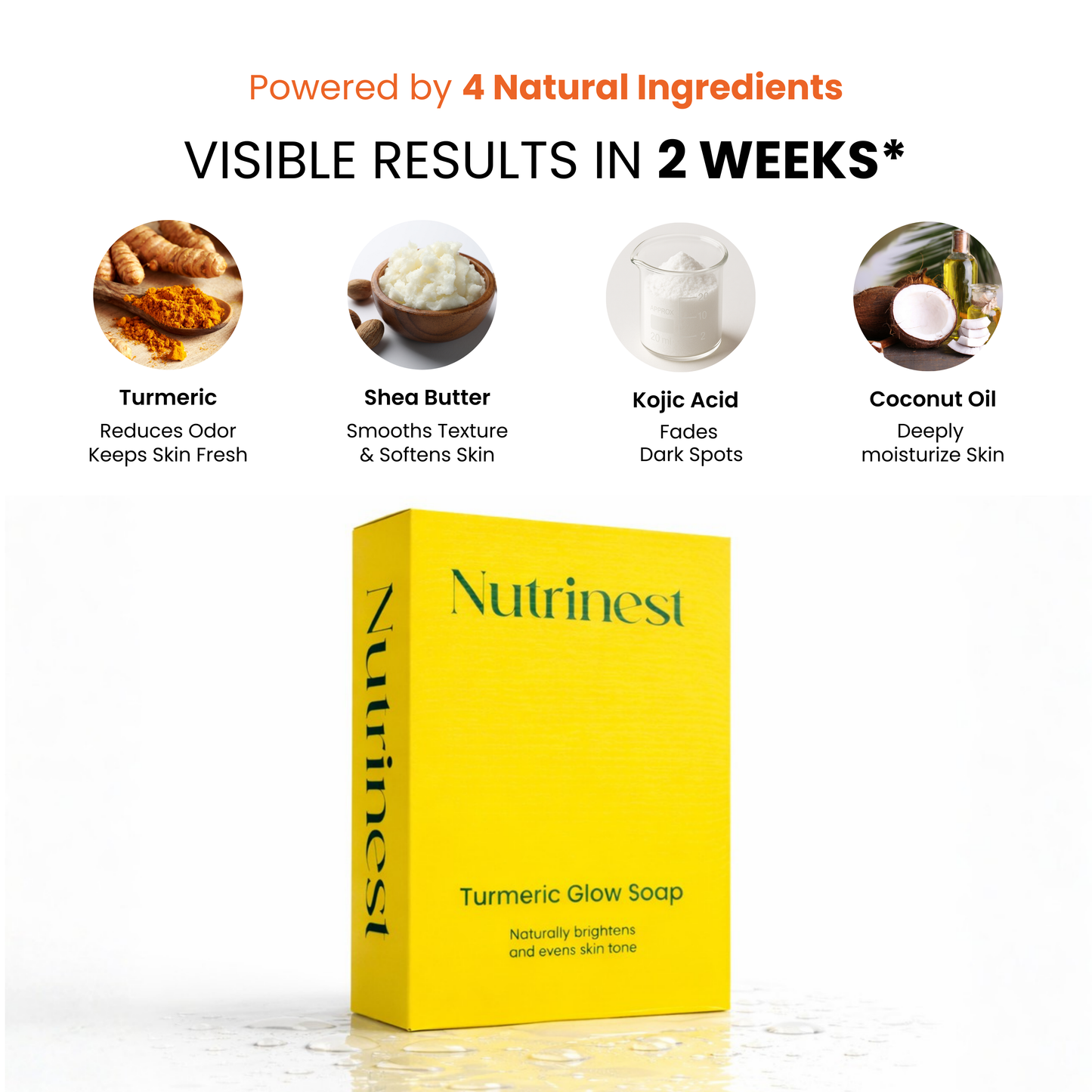 Turmeric & kojic acid brightening soap