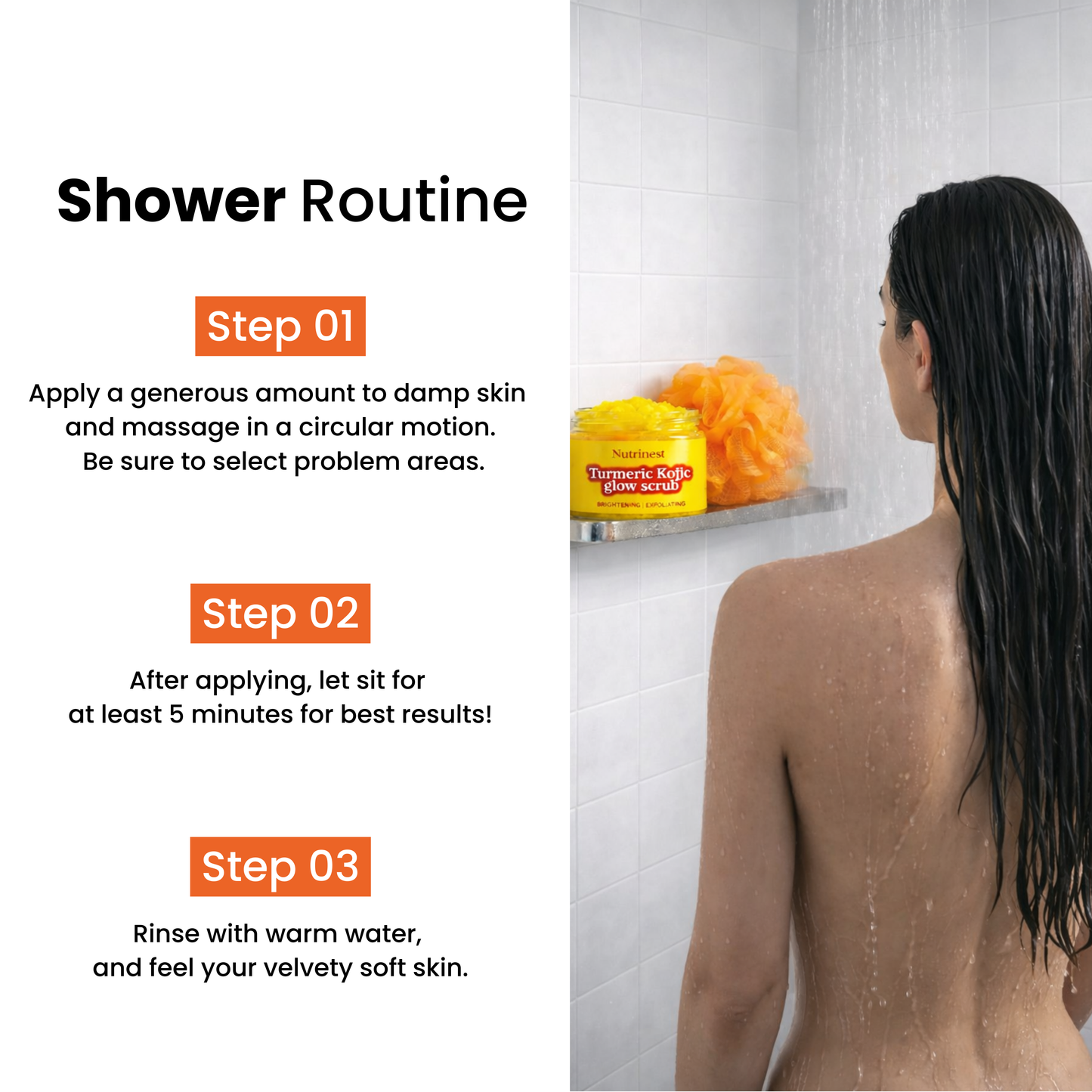 Turmeric & kojic Glow Scrub – Brightens + Exfoliates